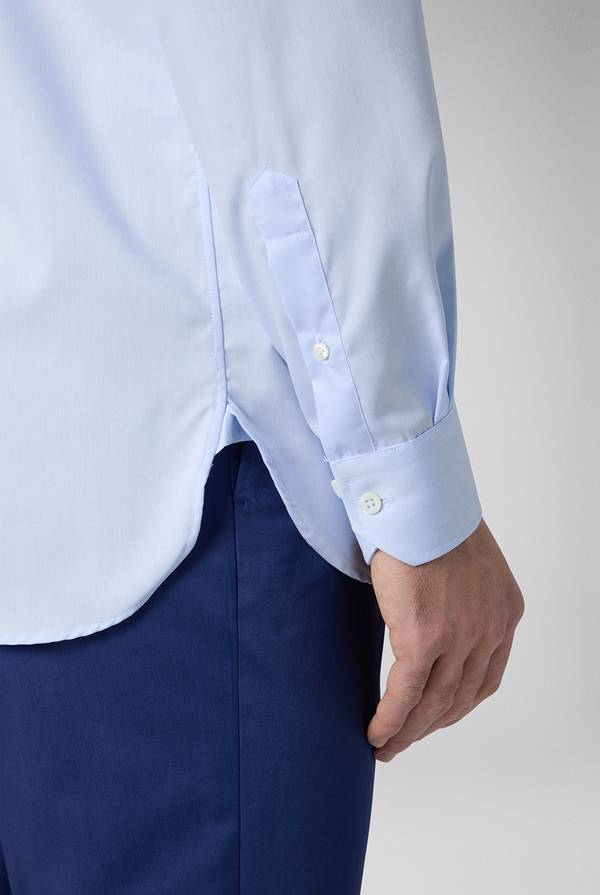 Pull Pal Zileri Camicia azzurra in cotone con collo Milano Acquista Ora