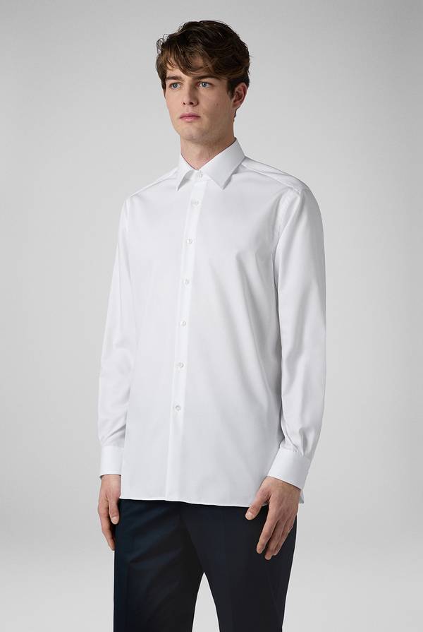 Pull Pal Zileri Camicia azzurra in cotone con collo Milano Consegna Veloce