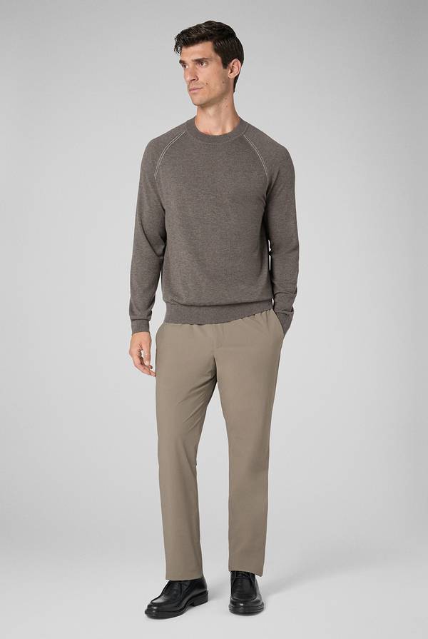 Pull Pal Zileri Pantaloni in pura lana con coulisse regolabile Offerta