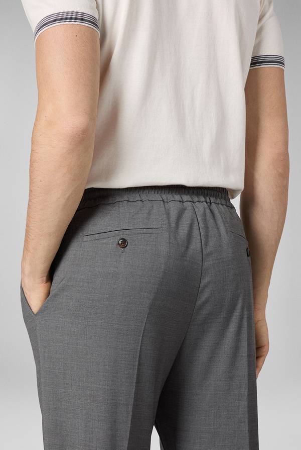 Pull Pal Zileri Drawstring in lana Sottocosto