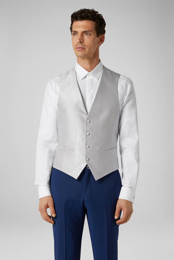 Pull Pal Zileri Gilet in satin della linea Cerimonia con allacciatura a quattro bottoni Online