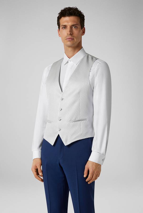 Pull Pal Zileri Gilet in satin della linea Cerimonia con allacciatura a quattro bottoni Outlet