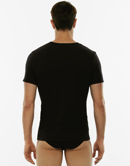 Lovable T-Shirt girocollo Cotton Stretch in cotone elasticizzato, nero Hotsell