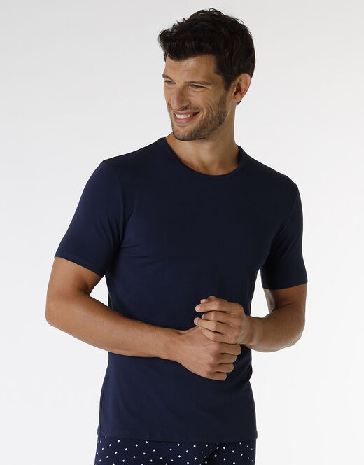 Lovable T-shirt Rephined Cotton Modal, blu navy Saldi Di Fabbrica