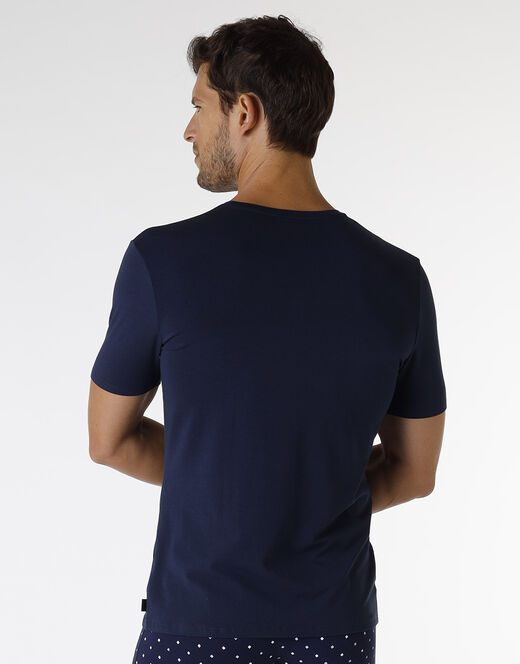 Lovable T-shirt Rephined Cotton Modal, blu navy Saldi Di Fabbrica