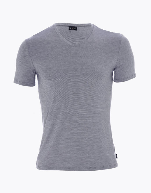 Lovable T-shirt con scollo a V Micromodal Fil a Fil, grigio melange Qualità