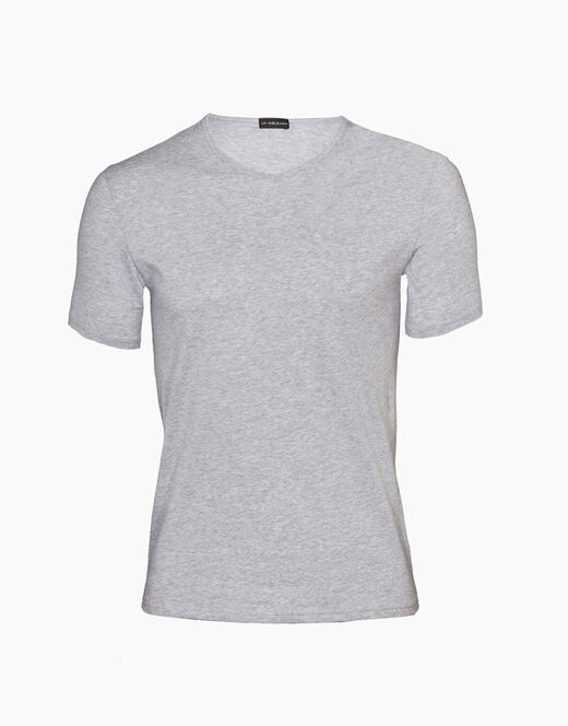 Lovable T-shirt 100% cotone Pure Cotton con scollo a V, grigio melange Spedizione Gratuita