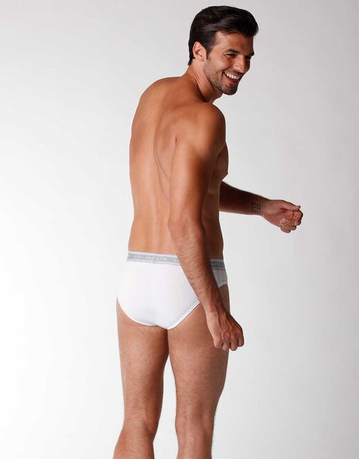 Lovable Bipack slip uomo 3D Evolution in jersey cotone e lycra, bianco Soddisfazione Garantita