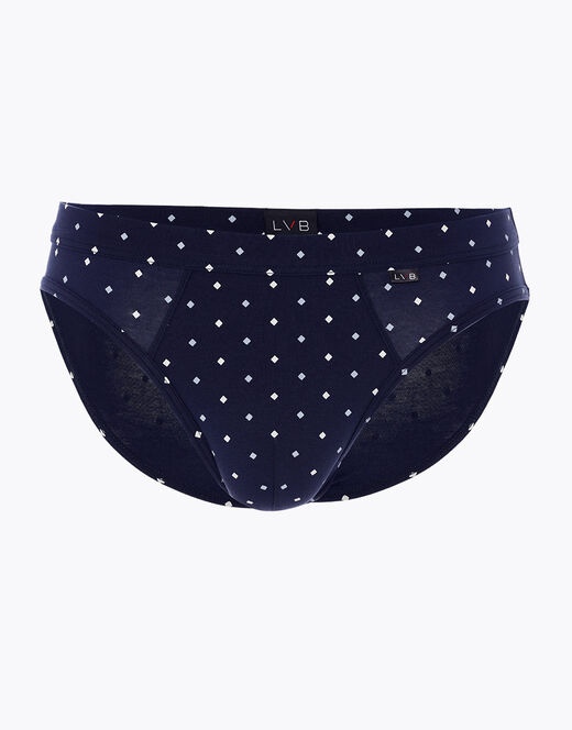 Lovable Slip Classic Cotton Modal, blu navy con stampa geometrica Consegna Veloce