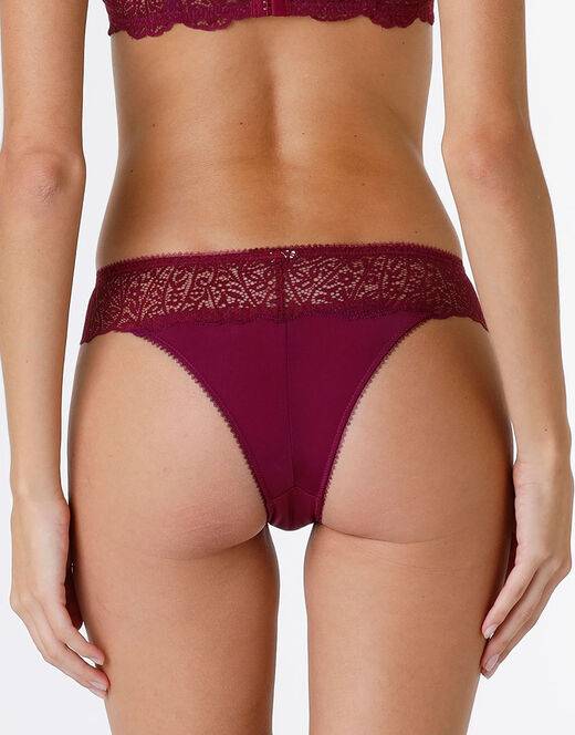 Lovable Brasiliano Exquisite Lace in pizzo e microfibra, bordeaux I Più Venduti