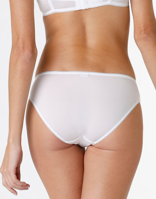 Lovable Slip Stylish Lace in microfibra e pizzo, bianco Nuova