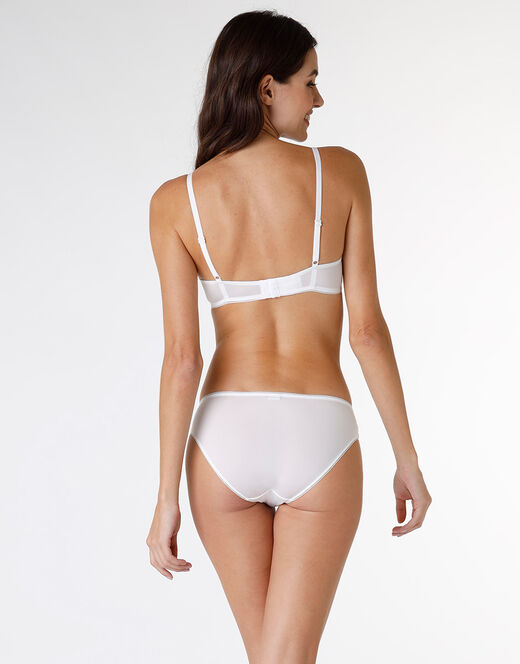 Lovable Slip Stylish Lace in microfibra e pizzo, bianco Nuova