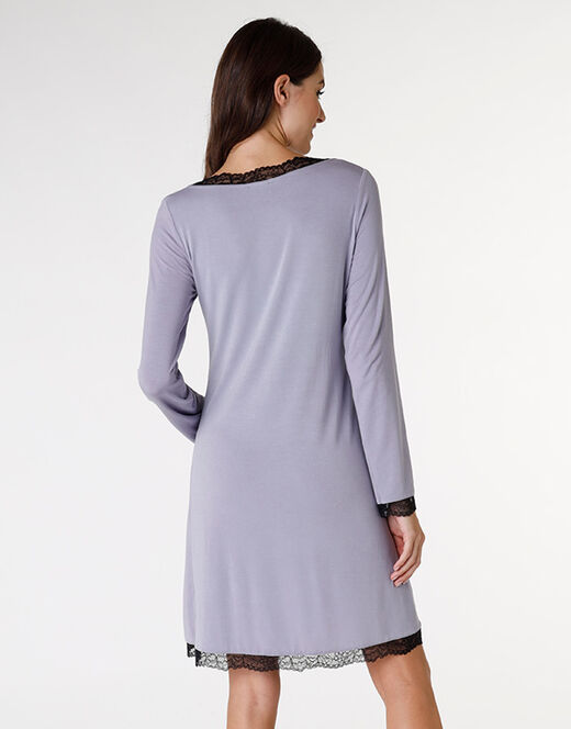Lovable Camicia da notte in jersey di modal elasticizzato, tornado chiaro Acquista Ora