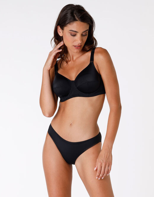 Lovable Reggiseno ferretto senza imbottitura Shaping in microfibra, nero Presa