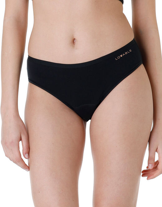 Lovable Slip assorbente lavabile in cotone elasticizzato, nero Offerta