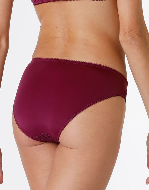 Lovable Slip Exquisite Lace in pizzo e microfibra, bordeaux In Saldo