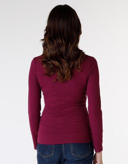 Lovable Maglia manica lunga Basic Soul, bordeaux In Linea