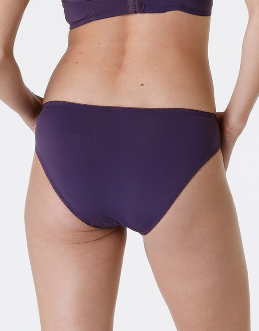 Lovable Slip Pretty Lace in pizzo e microfibra, tornado scuro Soddisfazione Garantita