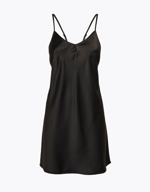 Lovable Sottoveste in satin, nero  Fino Al -60%