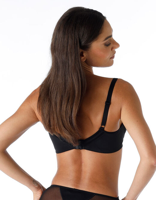 Lovable Reggiseno senza ferretto Modern Shaping in microfibra, nero Prezzo Ridotto