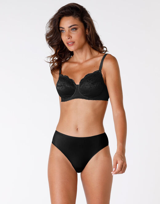 Lovable Reggiseno con ferretto senza imbottitura Exuberance, nero, in pizzo. Alto sostegno Hotsell