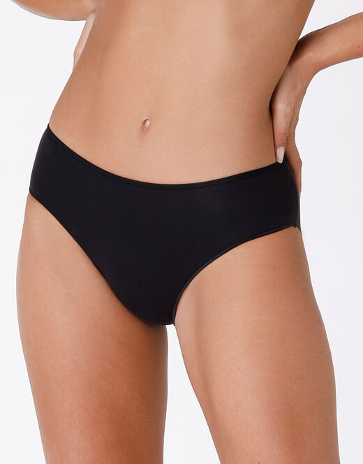 Lovable Slip midi Invisible Cotton nero in cotone. Massima invisibilità Vendita Calda