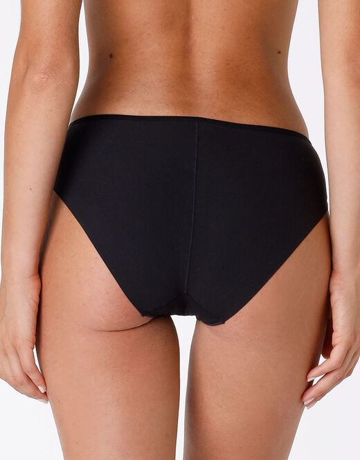 Lovable Slip midi Invisible Cotton nero in cotone. Massima invisibilità Vendita Calda