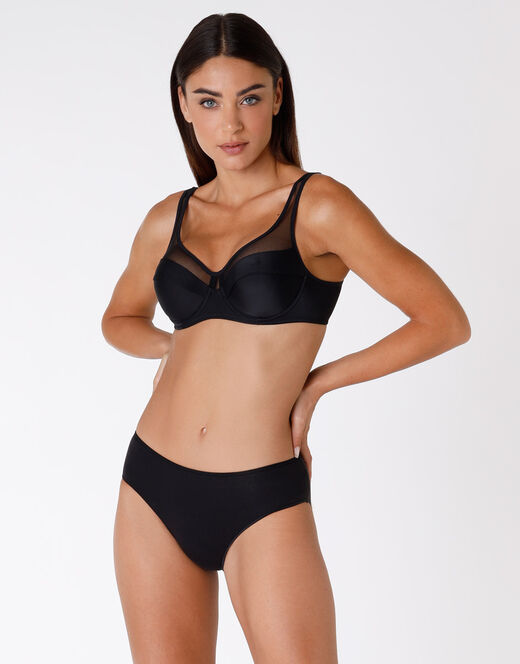 Lovable Slip midi Invisible Cotton nero in cotone. Massima invisibilità Vendita Calda