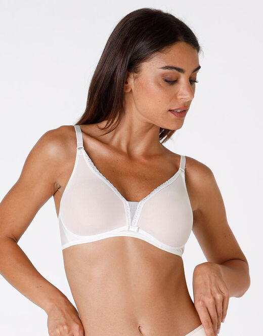 Lovable Reggiseno senza ferretto Tonic Lift in pizzo e tulle, avorio Qualità Garantita