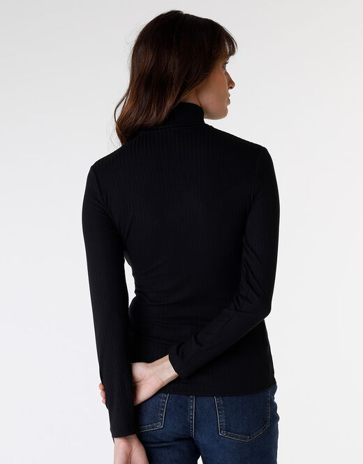 Lovable Maglia donna a maniche lunghe e collo lupetto, nero Promozione Limitata