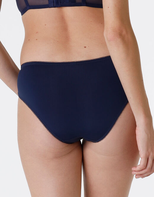 Lovable Slip Striped Lace in pizzo e microfibra, blu scuro Offerte