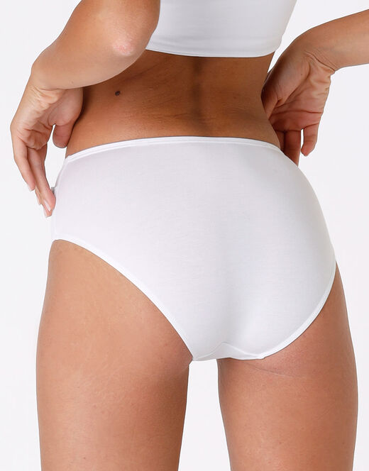 Lovable Slip midi Lovely bianco in cotone modal vellutato Presa
