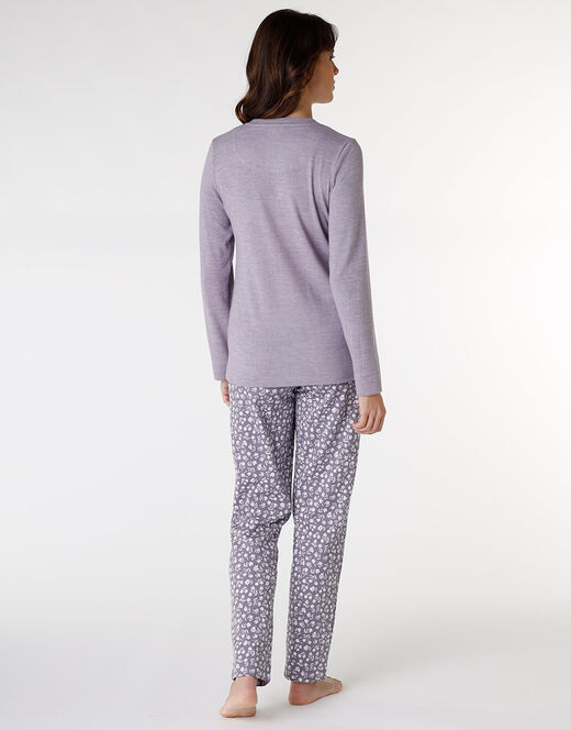 Lovable Pigiama in interlock di cotone, tornado con stampa a fiori Saldi