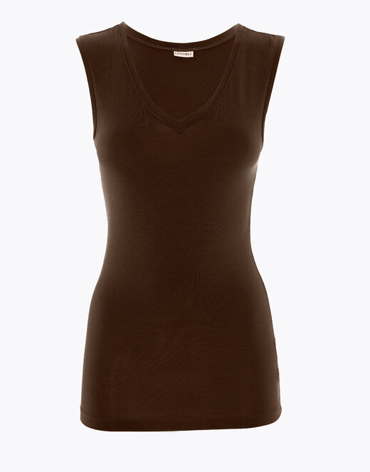 Lovable Top smanicato effetto thermal Basic Soul, caffè Vendite Flash