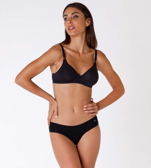 Lovable Bipack reggiseni senza ferretto Cotton Line in cotone, nero Spedizione Gratuita