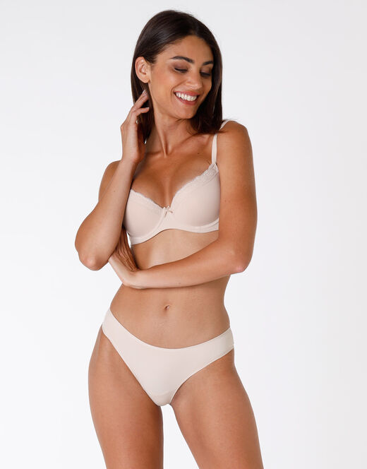 Lovable Reggiseno ferretto balconette leggermente imbottito Sensual Touch skin, in morbida microfibra. Comfort estremo Affare Del Giorno