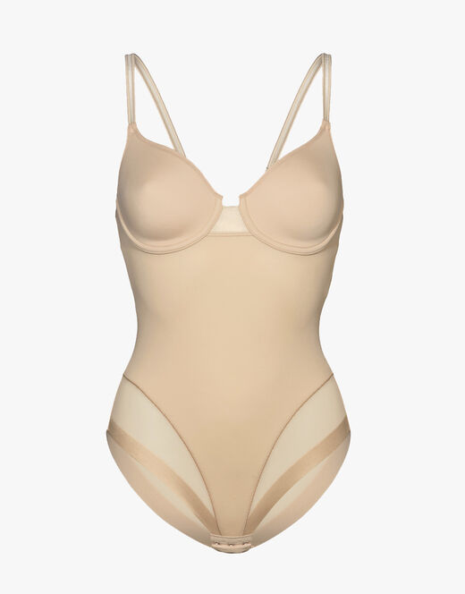 Lovable Body contenitivo con ferretto in microfibra e tulle Millenium Equilibre, skin Vendita