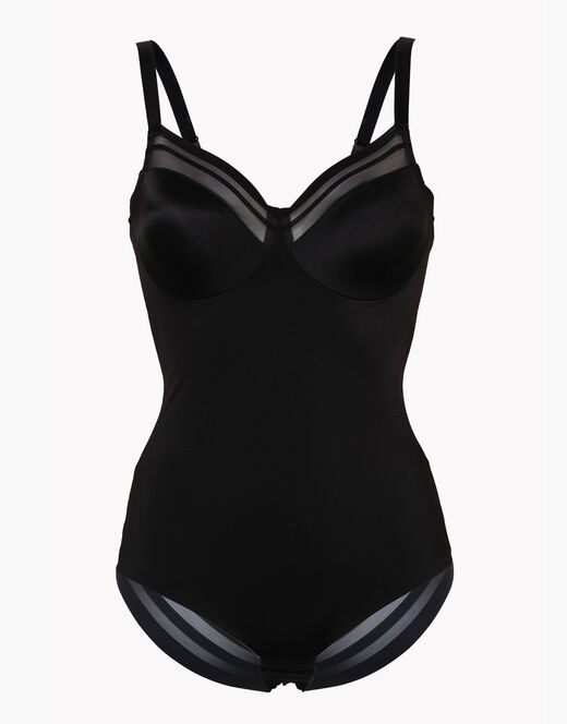 Lovable Body ferretto Shaping New Fit in microfibra Alto sostegno e invisibilità, nero Spedizione Gratuita