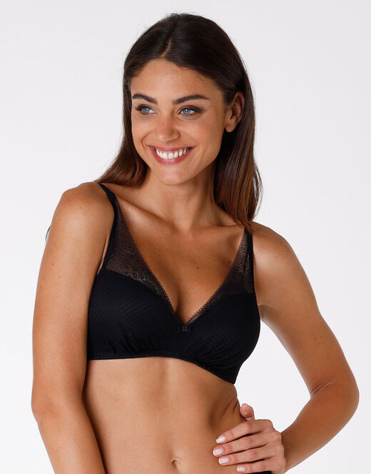 Lovable Reggiseno senza ferretto leggermente imbottito Sensual Touch Exclusive, nero Nuova