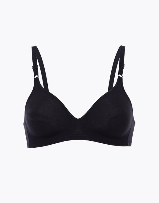 Lovable Reggiseno senza ferretto Cotton Line in cotone, nero Italy