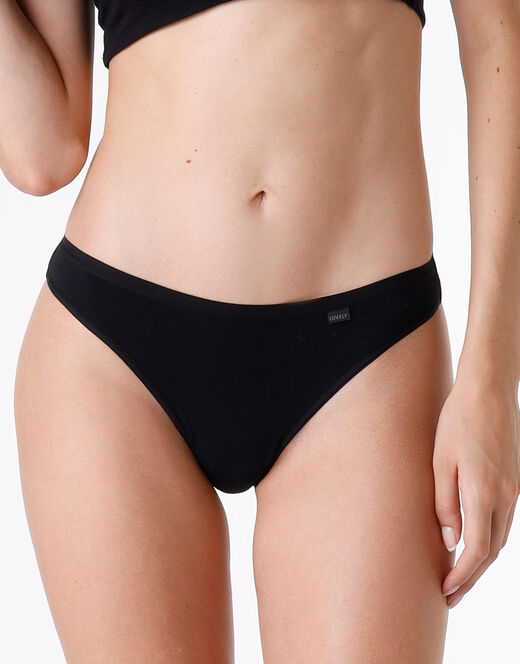Lovable Brasiliano lovely in cotone modal, nero Italia