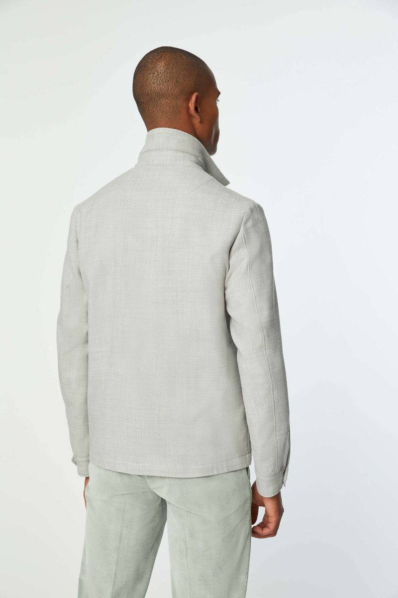 Lubiam Overshirt non trattata verde chiaro Overshirt non trattata verde chiaro Vendita Calda