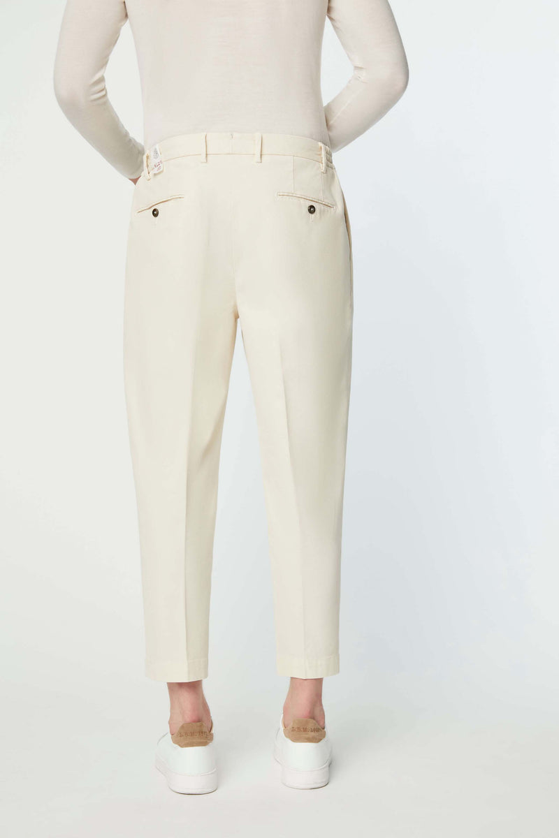 Lubiam Pantalone Clarence tinto capo bianco avorio Pantalone Clarence tinto capo bianco avorio Novità