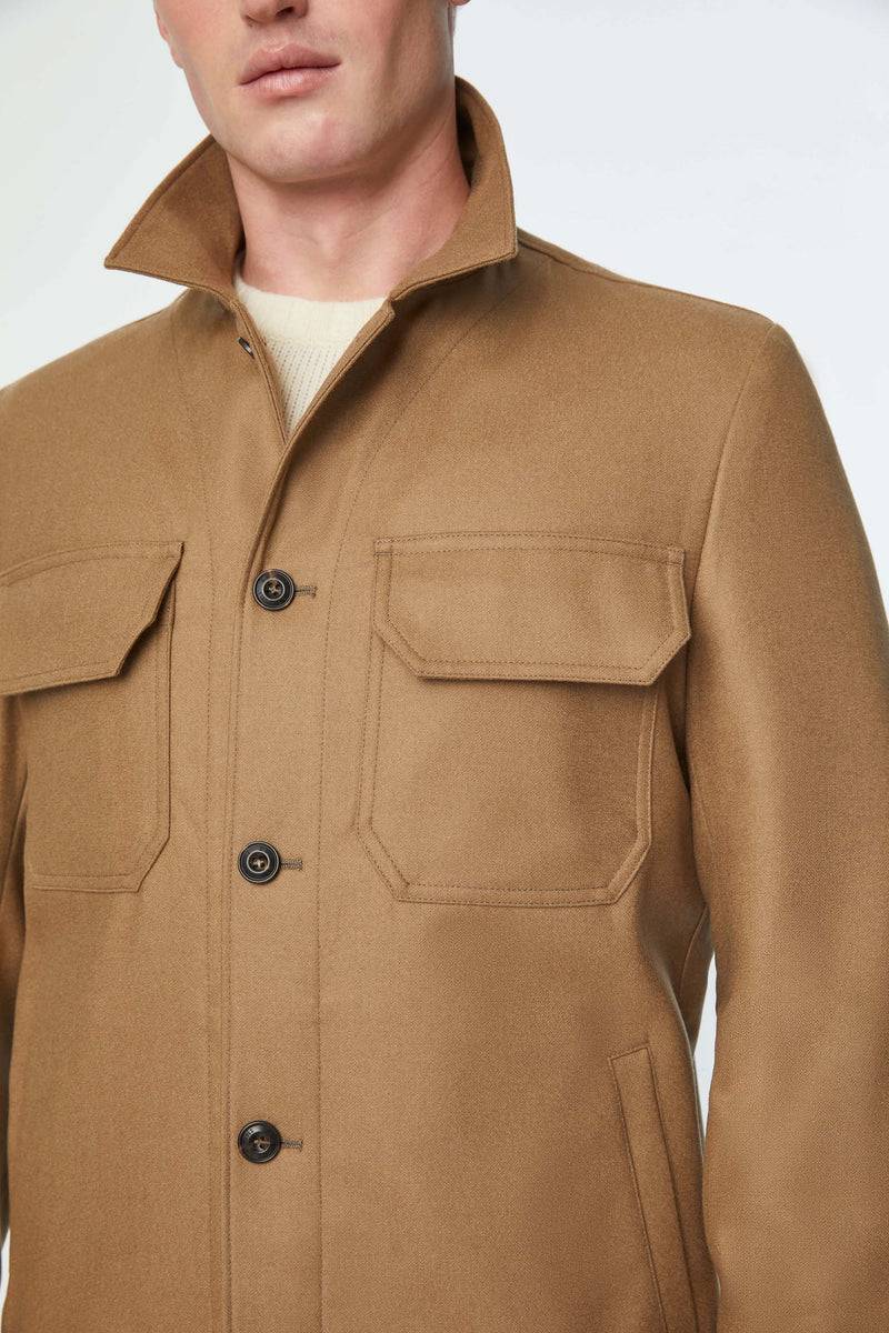 Lubiam Overshirt non trattato marrone Overshirt non trattato marrone Qualità Garantita