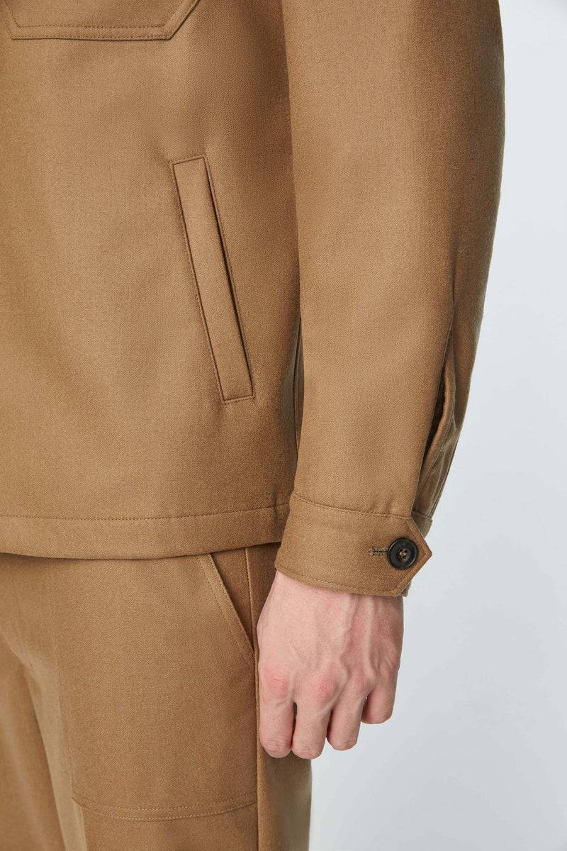 Lubiam Overshirt non trattato marrone Overshirt non trattato marrone Qualità Garantita