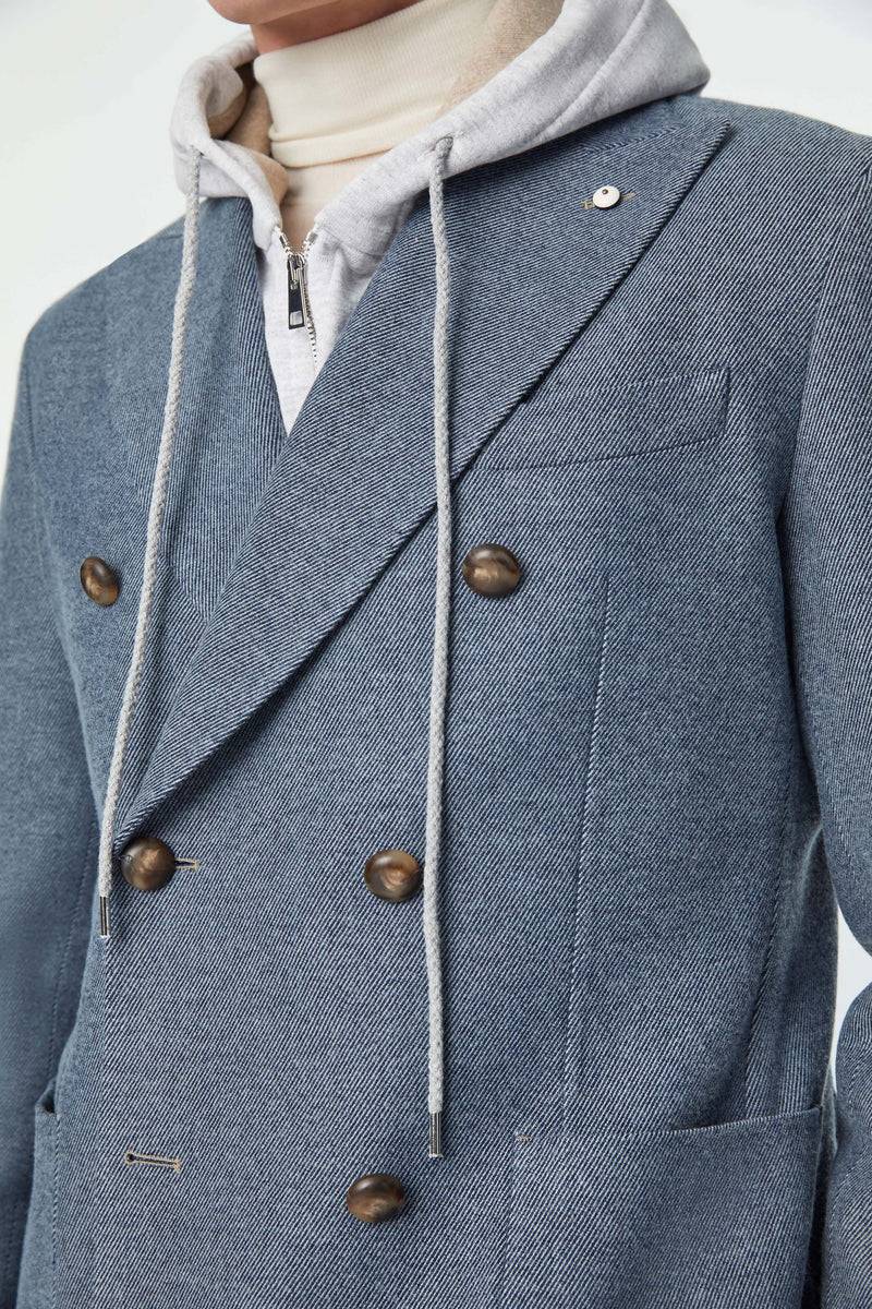 Lubiam Giacca TOM blu denim Sartorial Indigo Giacca TOM blu denim Sartorial Indigo Negozio online di fabbrica