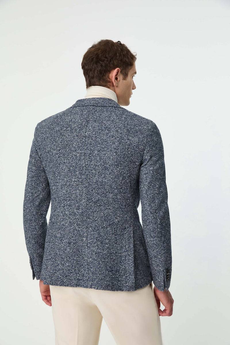 Lubiam Giacca JACK in jersey blu Giacca JACK in jersey blu Promozione Limitata