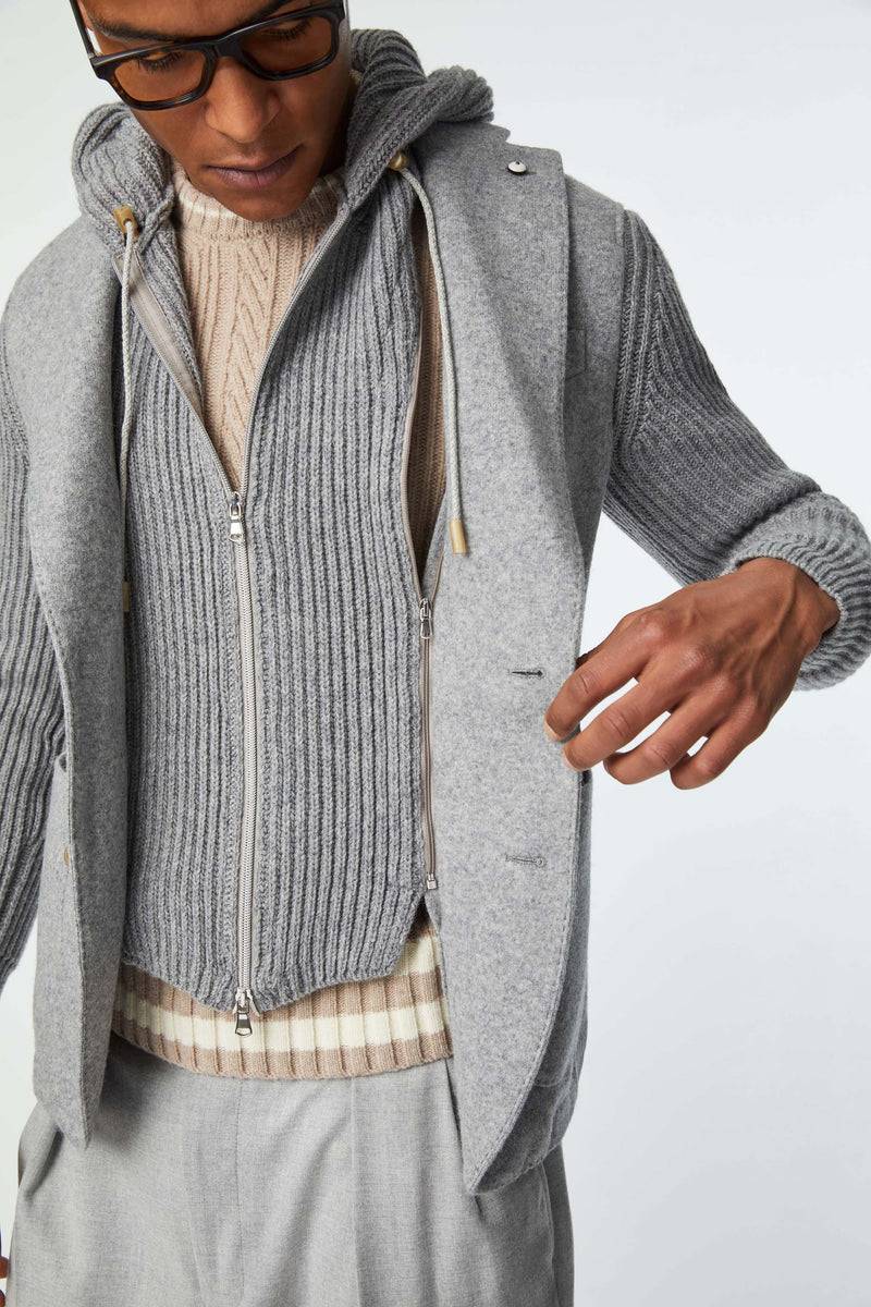 Lubiam Giacca IVAN in jersey grigio Giacca IVAN in jersey grigio Shopping Online