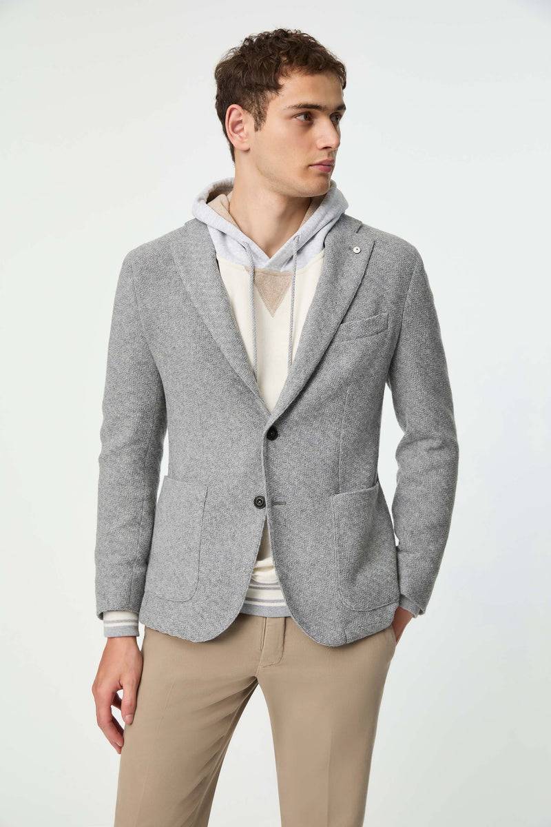 Lubiam Giacca PUNTO monopetto grigio chiaro Giacca PUNTO monopetto grigio chiaro Convenienza
