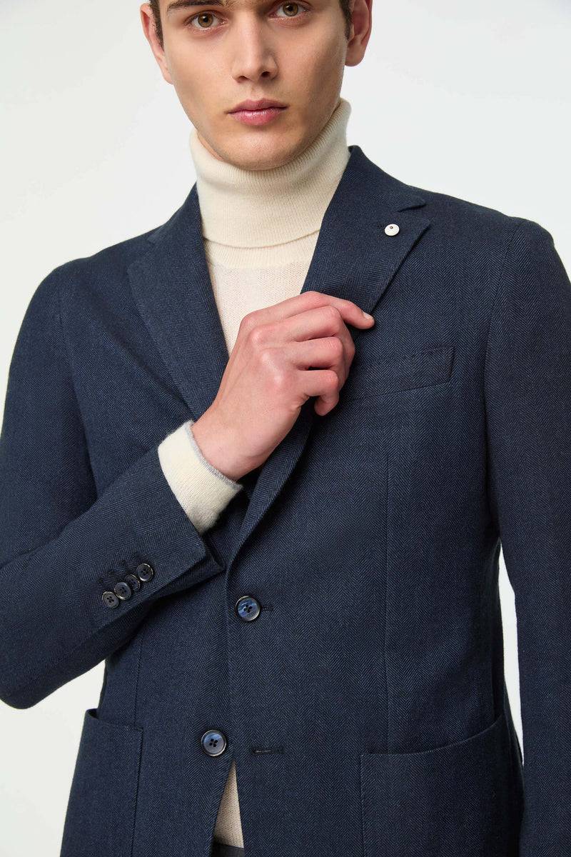 Lubiam Giacca Jack slim washed blu denim Giacca Jack slim washed blu denim Hotsell